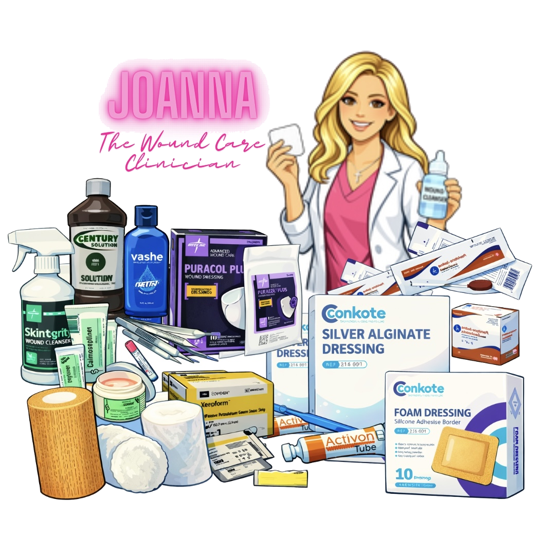 Wound care clinician and wound care products